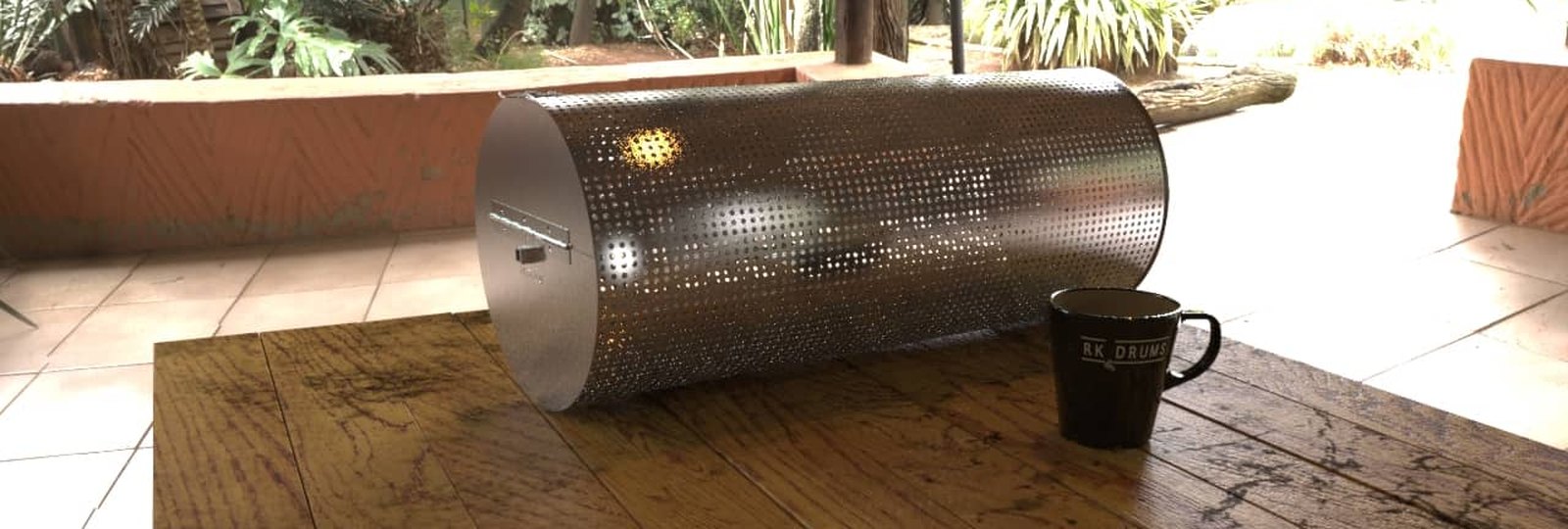 RK Drums 12 lb coffee roaster drum