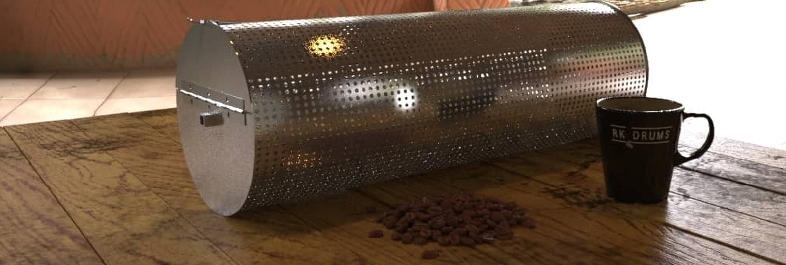 RK Drums 8 lb coffee roaster drum
