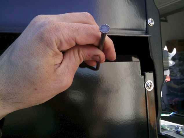 Figure 22: Center Punch the Screw Holes on the Grill
