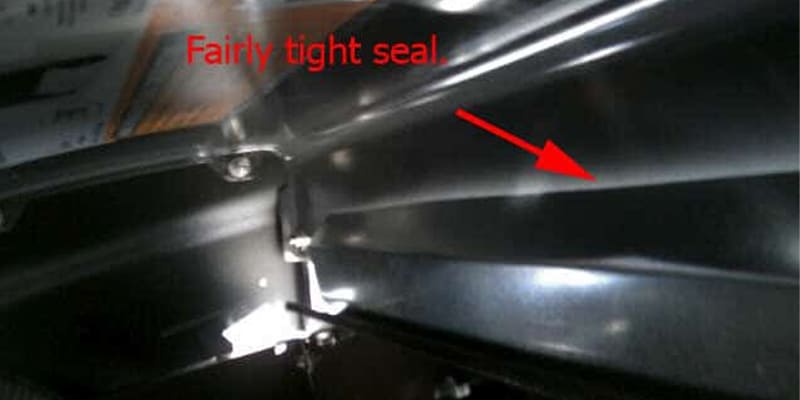 Figure 30: Tight Seal Formed by Heat Shield