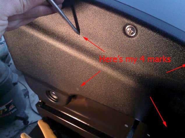 Figure 17: Center punch the marks