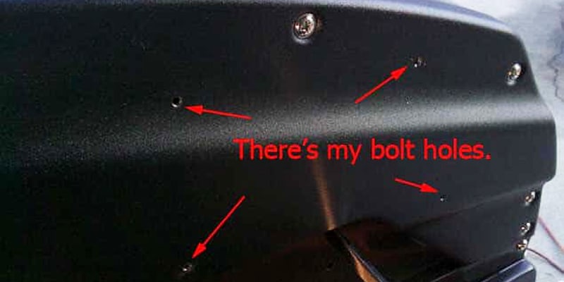 Figure 19: Finished bolt holes